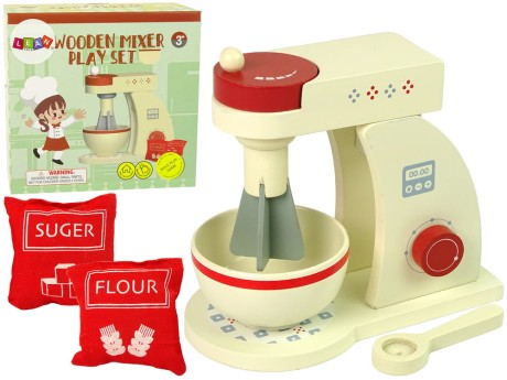 Przejdź do produktu Drewniany Robot Kuchenny Mikser Akcesoria Kuchnia Dzieci