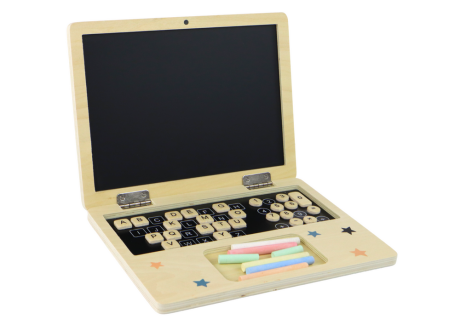 Przejdź do produktu Tablica Drewniana Laptop Kreda