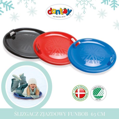 Przejdź do produktu Ślizgacz zjazdowy talerz FunBob 63 cm blue