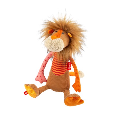 Przejdź do produktu Pierwsza przytulanka Lew 32cm patchworkowa maskotka zabawka dzieci sigikid