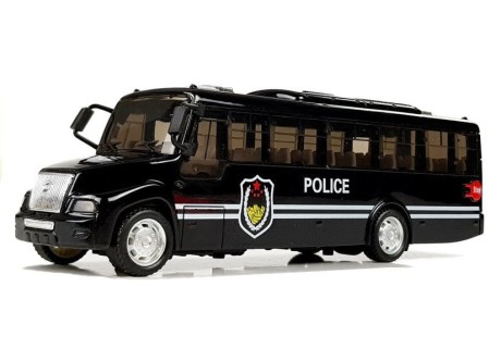 Przejdź do produktu Model Autobusu Bus Policyjny Świeci Czarny