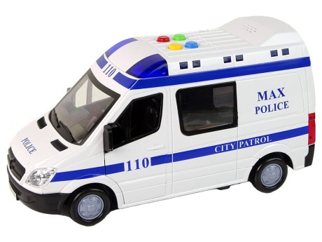 Przejdź do produktu Radiowóz Auto Policyjne Napęd Frykcyjny Dźwięki Światło
