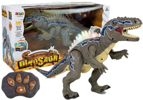 Przejdź do produktu Dinozaur Zdalnie Sterowany Tyranozaur Świeci Szary