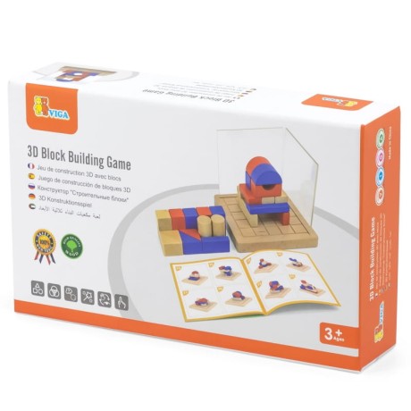 Przejdź do produktu Klocki 3D Montessori do Budowania - Drewniana Gra VIGA