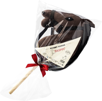 Przejdź do produktu Skippi - Duży Koń Hobby Horse Gniady z Kantarem i Wozami