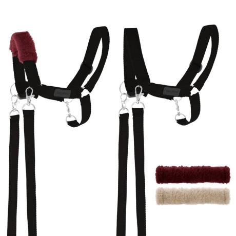 Przejdź do produktu Kantar dla Hobby Horse wodze + futerka czarny