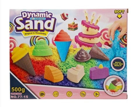 Przejdź do produktu Piasek kinetyczny z foremkami 500g