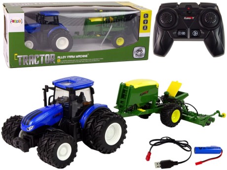 Przejdź do produktu Traktor Zdalnie Sterowany RC 1:24 Belarka Niebieski