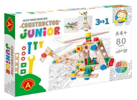 Przejdź do produktu Mały Konstruktor Junior - Helicopter 3w1 ALEX