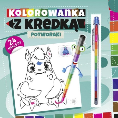 Przejdź do produktu Kolorowanka z kredką. Potworki