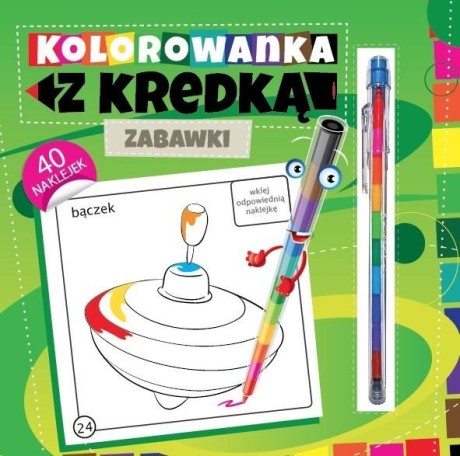 Przejdź do produktu Kolorowanka z kredką. Zabawki