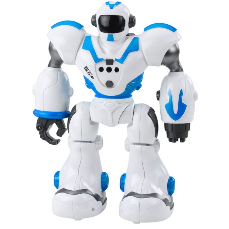 Przejdź do produktu Robot Interaktywny Zdalnie Sterowany RC 16 Funkcji Światła Dźwięki Niebieski