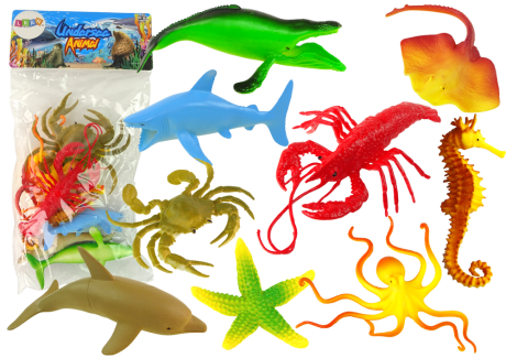 Przejdź do produktu Zestaw Figurek Zwierząt Morskich Ocean 9 Szt.