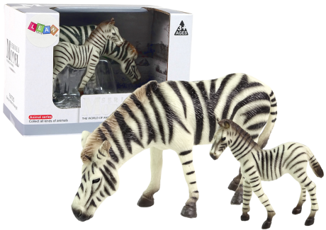Przejdź do produktu Zestaw 2 Figurek Zebra z Młodym Zebry Figurka Zwierzęta
