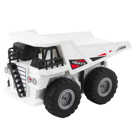 Przejdź do produktu Ciężarówka Wywrotka Zdalnie Sterowana RC Światła Dźwięki Biała 1:24