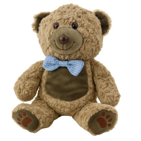 Przejdź do produktu Pluszowa Maskotka Przytulanka Miś Niebieska Mucha Jasnobrązowy 30cm