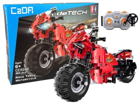 Przejdź do produktu Zestaw klocków CADA Motocykl Zdalnie Sterowany 2.4G 484 elementy
