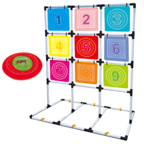 Przejdź do produktu Gra Zręcznościowa Rzut Frisbee Dyskiem Do Celu Domowa Ogrodowa