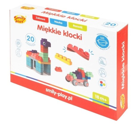 Przejdź do produktu Klocki miękkie 20el