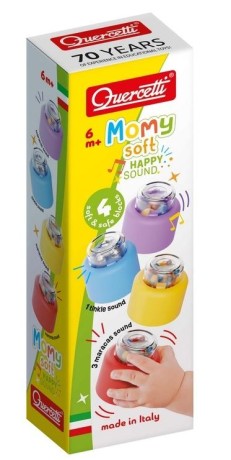 Przejdź do produktu Klocki Momy Soft miękkie z grzechotką 4el