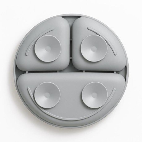 Przejdź do produktu 5897 TALERZYK 3-DZIELNY Z PRZYSSAWKAMI JASNY SZARY BL589