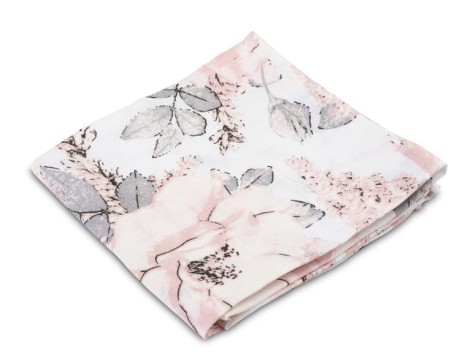 Przejdź do produktu PIELUCHA MUŚLINOWA 70X80 CM PEONIE BIAŁE