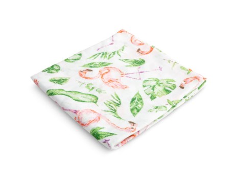 Przejdź do produktu PIELUCHA MUŚLINOWA  FLAMINGI 70 X 80