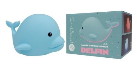 Przejdź do produktu Lampka nocna LED RGB w kształcie delfina marki Mary's