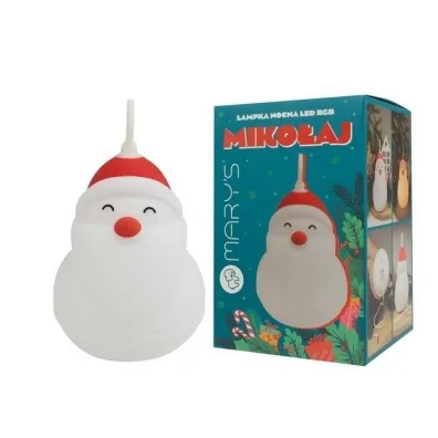 Przejdź do produktu Lampka Nocna LED RGB w Kształcie Mikołaja marki Mary's