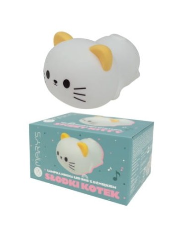 Przejdź do produktu Lampka nocna LED RGB Słodki Kotek