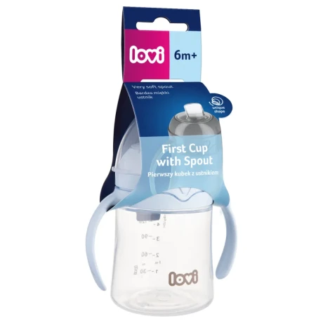 Przejdź do produktu LOVI pierwszy kubek 150 ml Blue 35/358 – kubek treningowy dla niemowląt, BPA FREE
