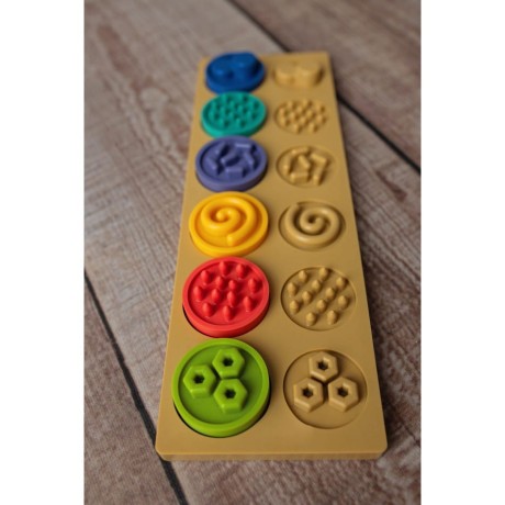 Przejdź do produktu Puzzle Sensoryczne Kółeczka XL - Edukacyjna Zabawka Rozwojowa dla Dzieci