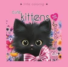 Przejdź do produktu Kolorowanka 140x140 Słodkie kotki różowa