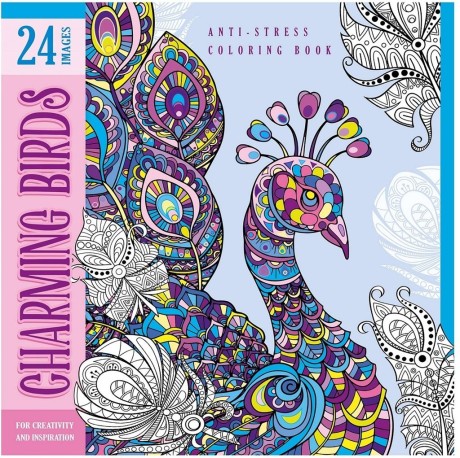 Przejdź do produktu Kolorowanka antystresowa 200x200 12 Charming Birds