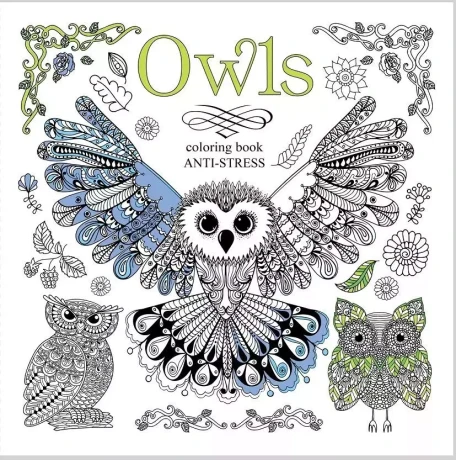 Przejdź do produktu Kolorowanka antystresowa 200x200 12 Owls