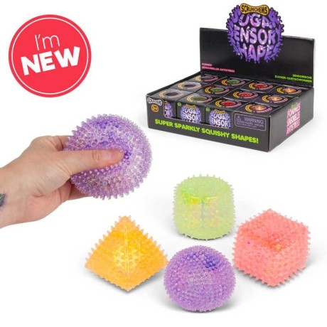 Przejdź do produktu Sensoryczne Kształty Antystresowe Scrunchems - Zestaw Relaksacyjny w Różnych Formach Mix