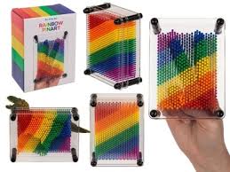 Przejdź do produktu Tęczowa Gra 3D - Zestaw Kreatywny Pin Art