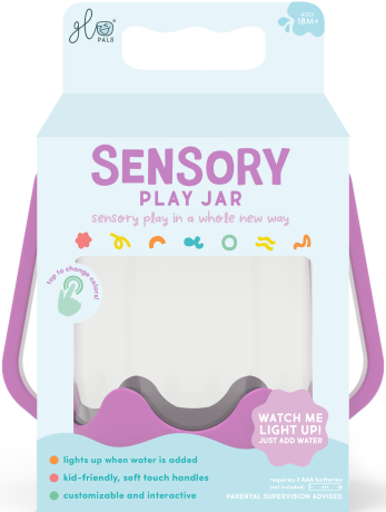 Przejdź do produktu Słoik sensoryczny do napełnienia wodą fioletowy