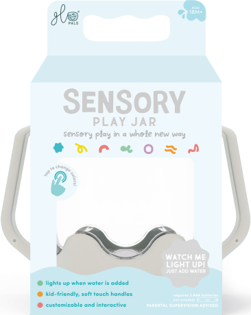 Przejdź do produktu Słoik sensoryczny do napełnienia wodą szary
