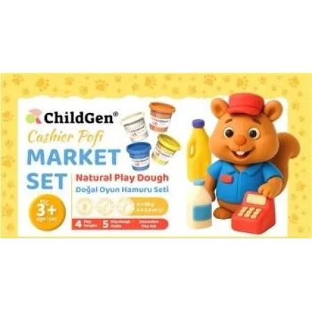 Przejdź do produktu Kreatywny Zestaw Kasjera Pofiego z Naturalną Ciastoliną od ChildGen