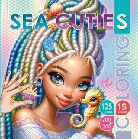 Przejdź do produktu Kolorowanka z naklejkami 200x200 Syrenki