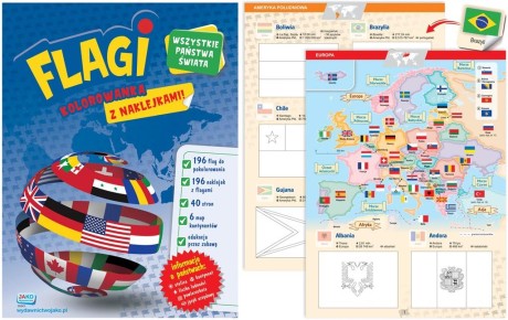 Przejdź do produktu Kolorowanka z naklejkami Flagi