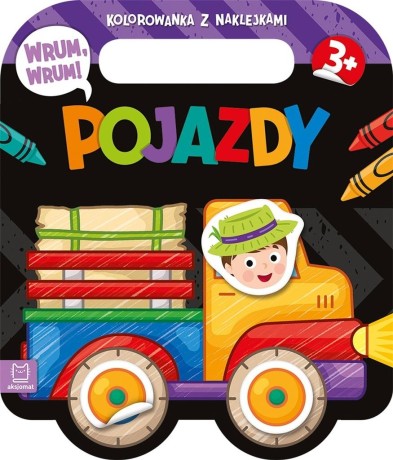 Przejdź do produktu Wrum, wrum! Pojazdy. Kolorowanka z naklejkami