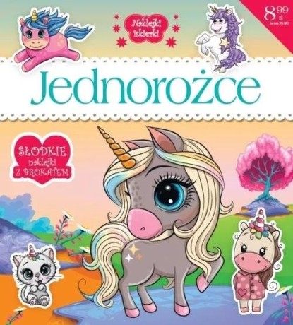 Przejdź do produktu Naklejki iskierki z brokatem. Jednorożce