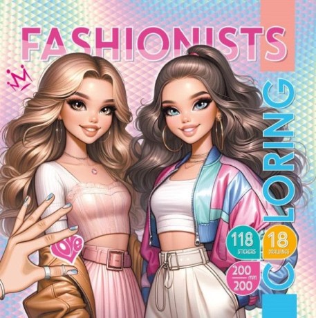 Przejdź do produktu Kolorowanka z naklejkami 200x200 Modelki