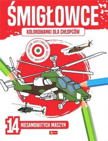 Przejdź do produktu Kolorowanki dla chłopców. Śmigłowce