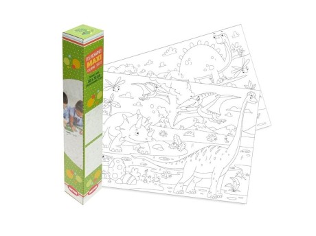 Przejdź do produktu Kolorowanka podłogowa 50x70cm Dinozaur