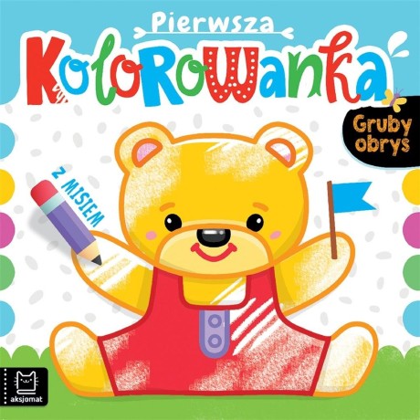 Przejdź do produktu Pierwsza kolorowanka z misiem. Gruby obrys
