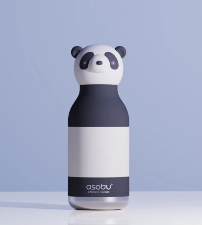 Przejdź do produktu Butelka termiczna z słomką Asobu Bestie – Panda 460 ml dla dzieci i dorosłych