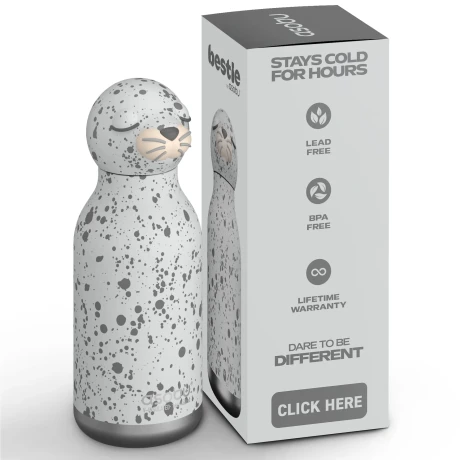 Przejdź do produktu Butelka termiczna z słomką Asobu – Foka 460 ml